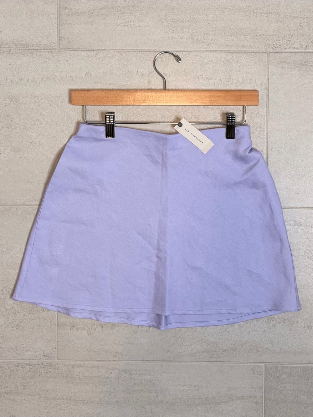 Anthropologie Lavender A-Line Mini Skirt | Size XS (0055) - Picture 4 of 9